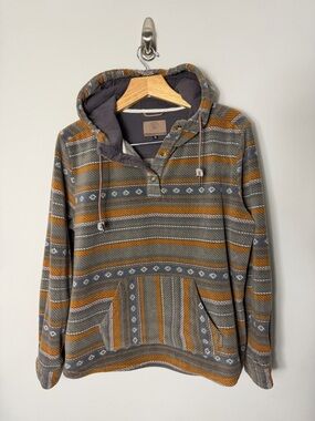 Levitate Men’s Baja Fleece Patterned Pullover Hoodie Size XL *P